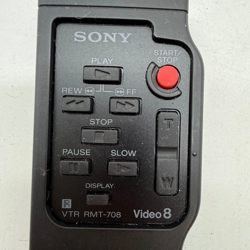Sony RMT-708 Wireless Remote Commander Video 8 VTR Camcorder Control Black